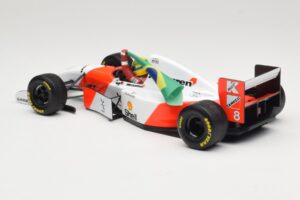 McLaren MP4/8 Ford #8 A. Senna Winner European GP Donington 1993 Minichamps 1:18 540931848 Metal - imagen 5 de 6