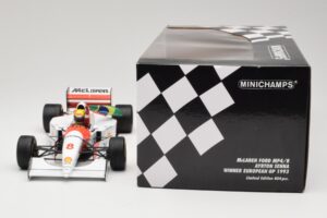McLaren MP4/8 Ford #8 A. Senna Winner European GP Donington 1993 Minichamps 1:18 540931848 Metal - imagen 6 de 6