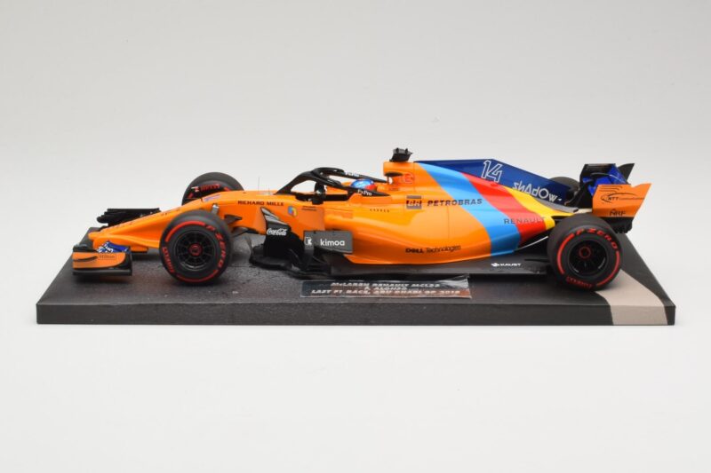 McLaren MCL33 Renault #14 F. Alonso Last F1 Race Abu Dhabi GP 2018 Minichamps 1:18 537183914 Metal