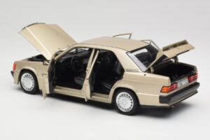 Mercedes 190E W201 2.3-16 Smoke Silver Metallic Norev 1:18 183831 Metal - imagen 5 de 8