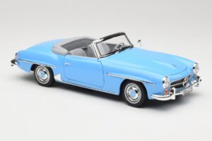 Mercedes 190 SL W121 Azul Claro Norev 1:18 183400 Metal - imagen 6 de 8