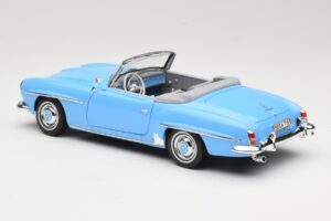 Mercedes 190 SL W121 Azul Claro Norev 1:18 183400 Metal - imagen 7 de 8