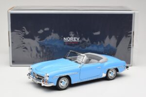 Mercedes 190 SL W121 Azul Claro Norev 1:18 183400 Metal - imagen 8 de 8