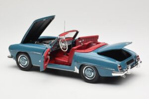 Mercedes 190 SL W121 Azul Minichamps 1:18 103037033 Metal - imagen 5 de 8