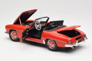 Mercedes 190 SL W121 Guards Red Minichamps 1:18 100037032 Metal - imagen 5 de 8