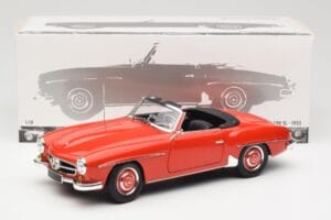 Mercedes 190 SL W121 Guards Red Minichamps 1:18 100037032 Metal - imagen 8 de 8