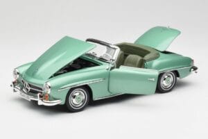 Mercedes 190 SL W121 Verde Claro Metálico Norev 1:18 183401 Metal - imagen 2 de 9