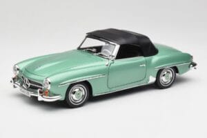 Mercedes 190 SL W121 Verde Claro Metálico Norev 1:18 183401 Metal - imagen 3 de 9