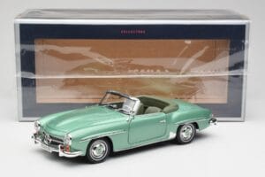 Mercedes 190 SL W121 Verde Claro Metálico Norev 1:18 183401 Metal - imagen 9 de 9