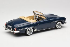Mercedes 190 SL W121 Middle Blue Norev 1:18 183403 Metal - imagen 3 de 8