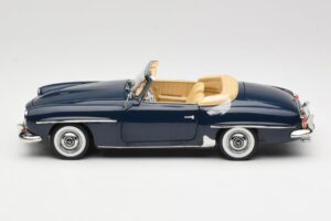 Mercedes 190 SL W121 Middle Blue Norev 1:18 183403 Metal - imagen 4 de 8