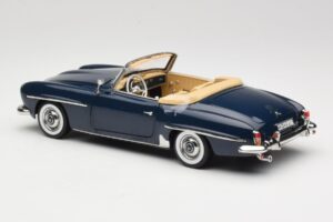 Mercedes 190 SL W121 Middle Blue Norev 1:18 183403 Metal - imagen 7 de 8