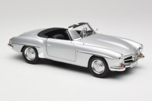 Mercedes 190 SL W121 Plata Gris Minichamps 1:18 100037031 Metal - imagen 6 de 8