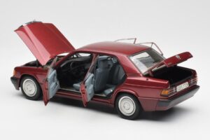 Mercedes 190E W201 2.0 Rojo Dealer Edition AUTOart 1:18 B66040383 Metal - imagen 5 de 8