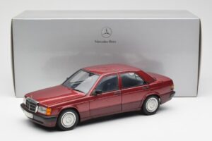 Mercedes 190E W201 2.0 Rojo Dealer Edition AUTOart 1:18 B66040383 Metal - imagen 8 de 8