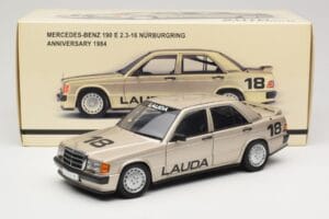 Mercedes 190E 2.3-16 W201 #1 N. Lauda Race of Champions Nurburgring 1984 AUTOart 1:18 88431 Metal - imagen 8 de 8
