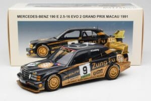 Mercedes 190E 2.5-16 Evo II #9 K. Ludwig Macau GP 3rd Place 1991 AUTOart 1:18 89135 Metal - imagen 8 de 8