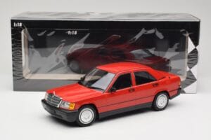 Mercedes 190E W201 Rojo Minichamps 1:18 155037000 Metal - imagen 6 de 6