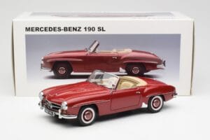 Mercedes 190SL W198 Rojo AUTOart 1:18 76116 Metal - imagen 8 de 8