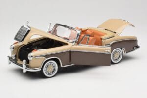 Mercedes 220 SE W128 Cabriolet Rojo Bronce Sun Star 1:18 3572 Metal - imagen 2 de 8