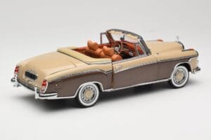 Mercedes 220 SE W128 Cabriolet Rojo Bronce Sun Star 1:18 3572 Metal - imagen 3 de 8