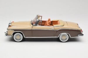 Mercedes 220 SE W128 Cabriolet Rojo Bronce Sun Star 1:18 3572 Metal - imagen 4 de 8