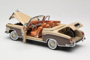 Mercedes 220 SE W128 Cabriolet Rojo Bronce Sun Star 1:18 3572 Metal - imagen 5 de 8