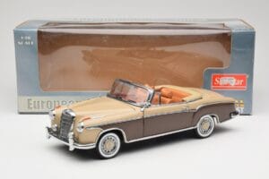 Mercedes 220 SE W128 Cabriolet Rojo Bronce Sun Star 1:18 3572 Metal - imagen 8 de 8