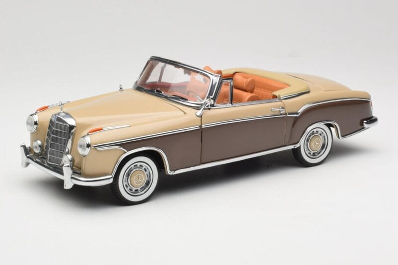 Mercedes 220 SE W128 Cabriolet Rojo Bronce Sun Star 1:18 3572 Metal