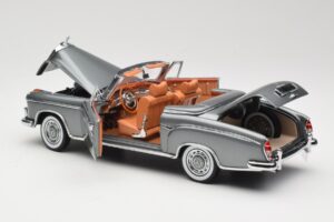 Mercedes 220 SE W128 Descapotable Grey Metallic Sun Star 1:18 3352-M1 Metal - imagen 5 de 8