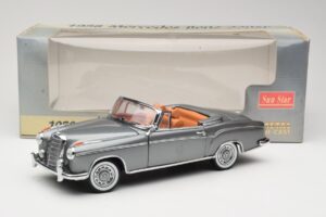 Mercedes 220 SE W128 Descapotable Grey Metallic Sun Star 1:18 3352-M1 Metal - imagen 8 de 8