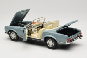 Mercedes 230 SL W113 Horizon Blue Norev 1:18 183992 Metal - imagen 6 de 9