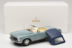 Mercedes 230 SL W113 Horizon Blue Norev 1:18 183992 Metal - imagen 9 de 9