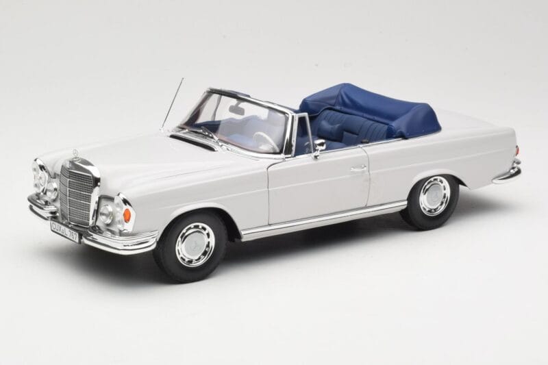 Mercedes 280 SE W111 Cabriolet Gris Claro Norev 1:18 183530 Metal
