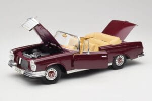 Mercedes 280SE W108 Bordeaux Rojo Maisto 1:18 31811 Metal - imagen 2 de 8