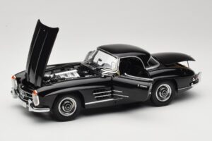 Mercedes 300 SL W198 Roadster With Hardtop Negro Minichamps 1:18 180039040 Metal - imagen 2 de 8