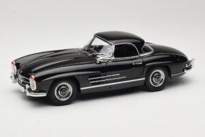 Mercedes 300 SL W198 Roadster With Hardtop Negro Minichamps 1:18 180039040 Metal