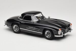 Mercedes 300 SL W198 Roadster With Hardtop Negro Minichamps 1:18 180039040 Metal - imagen 6 de 8