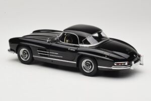 Mercedes 300 SL W198 Roadster With Hardtop Negro Minichamps 1:18 180039040 Metal - imagen 7 de 8