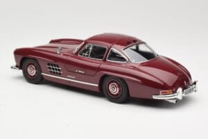 Mercedes 300 SL W198 Gullwing Rojo Oscuro Minichamps 1:18 110037218 Metal - imagen 7 de 8