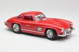 Mercedes 300 SL W198 Red Metallic Bburago 1:18 3013-M1 Metal - imagen 6 de 8