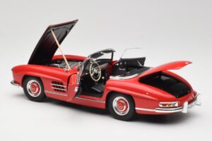 Mercedes 300 SL W198 Roadster Rojo Con Techo Rigido Minichamps 1:18 180039041 Metal - imagen 5 de 8
