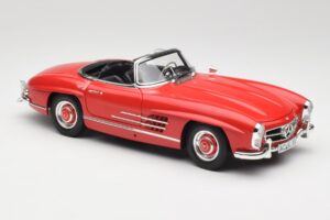 Mercedes 300 SL W198 Roadster Rojo Con Techo Rigido Minichamps 1:18 180039041 Metal - imagen 6 de 8
