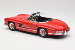 Mercedes 300 SL W198 Roadster Rojo Con Techo Rigido Minichamps 1:18 180039041 Metal - imagen 7 de 8