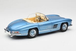 Mercedes 300 SL W198 Roadster Hardtop Light Blue Metallic Minichamps 1:18 180039042 Metal - imagen 4 de 9