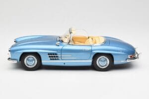 Mercedes 300 SL W198 Roadster Hardtop Light Blue Metallic Minichamps 1:18 180039042 Metal - imagen 5 de 9
