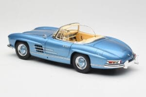 Mercedes 300 SL W198 Roadster Hardtop Light Blue Metallic Minichamps 1:18 180039042 Metal - imagen 8 de 9