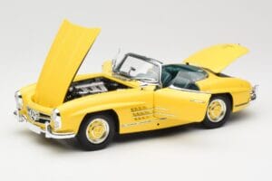 Mercedes 300 SL W198 Roadster Hardtop Signal Yellow Minichamps 1:18 180039044 Metal - imagen 2 de 9