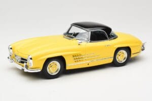 Mercedes 300 SL W198 Roadster Hardtop Signal Yellow Minichamps 1:18 180039044 Metal - imagen 3 de 9
