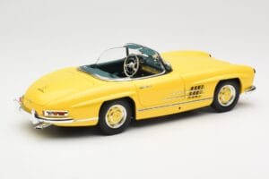 Mercedes 300 SL W198 Roadster Hardtop Signal Yellow Minichamps 1:18 180039044 Metal - imagen 4 de 9